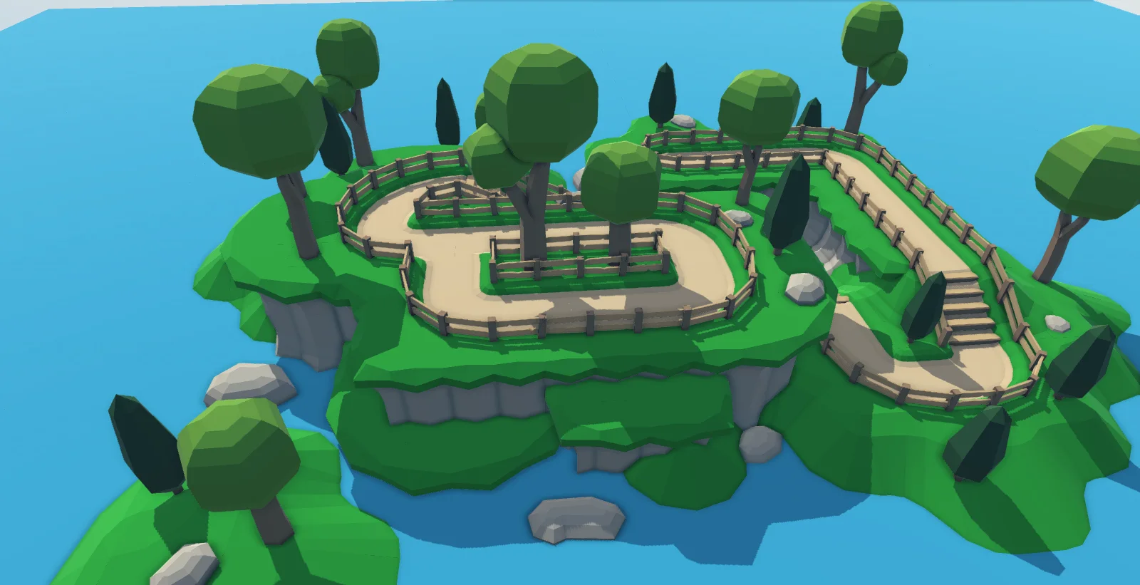 Modular low-poly terrain