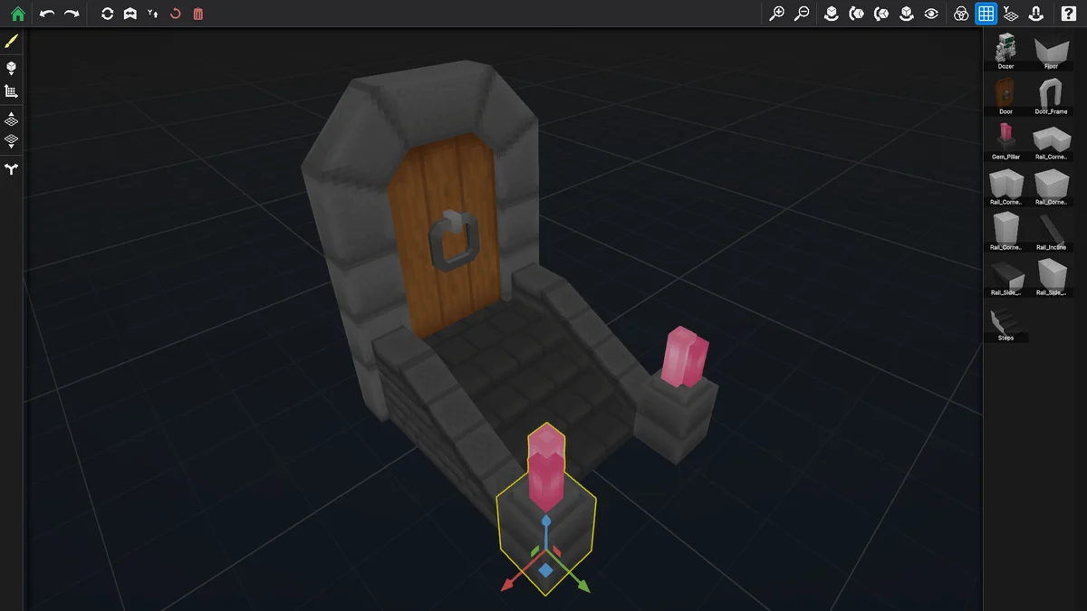 Draw on a Block scene builder